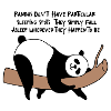 Divertente Panda Bamboo Sleeping Sleep Gift