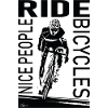 Nice people ride bicycles black