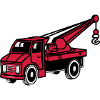 Auto giocattolo camion gru carro gru camion-montat
