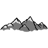 Beautiful mountain landscape with snow