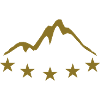Beautiful mountains star logo