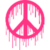 Trendy modern Graffiti style Peace