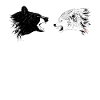 Loup et ours
