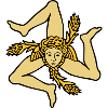 sicily Sicilien Trinacria Siciliansk Flag Sicilien