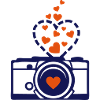 flash heart camera