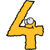 Lustiges 4 Vier Comic Monster
