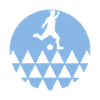 Soccer football player blue