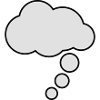 Comic Cartoon Denkblase