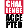 Cool Challenge Accepted texte Design