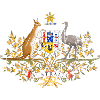 Australie blason effet grunge effet grunge