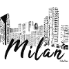 Skyline Milan comme idée cadeau