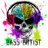 Skull Bass Artist Techno Splash