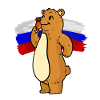 Orso russo e pollo russo Orso russo e