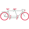 Tandem Fahrrad