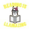 Lire est Llamazing Lama Lecteur