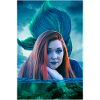 H Artwork Fantasy Gothic Poster Mermaid