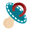 Pacifier blue