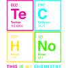 Te-C-H-No Periodic Table by Techno, EDM, Rave DJ