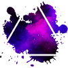 triangle splash purple - Triangle purple