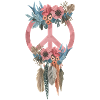 Friedenssymbol Boho-Stil