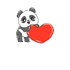 Panda heart