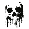 Totenkopf, Skull, Splash