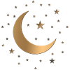 Starry sky - Stars and Moon