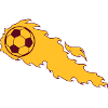 Burning football