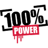 100% Power Stempel