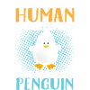 Pinguin im Menschenkostüm