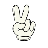 Handzeichen Victory & Peace