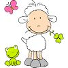 Sheep with Frog Friend