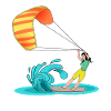 Kite Surfing Surfboard Surfbus Surfer Girl Gift