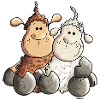Funny Love Sheep