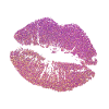 Glitzer Lippen