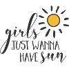 Girl Power Design Inspiring Sun