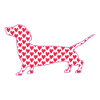 Sausage Dog Love Hearts - Teckel Liefhebbers