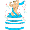 Strip-tease surprise homme nu célibataire