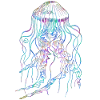 Psychedelic Jellyfish Trippy Tentacles Ocean