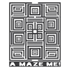 Ein Labyrinth ich Labyrinth-Illusions-Muster-Grafik