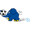 Elefanten spiller fodbold