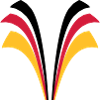 Strip lines flag of Germany