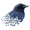 Geometric Crow #1