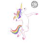 Unicorn Volleyball