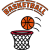 Basketball play basket