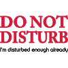 Do not disturb!