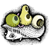 ABC-Igel Farbe transparent