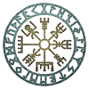 Vegvisir Kompass Rune Wikinger