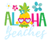 Aloha Beaches ananas-tekening voor de zomer