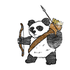 Panda archery gift